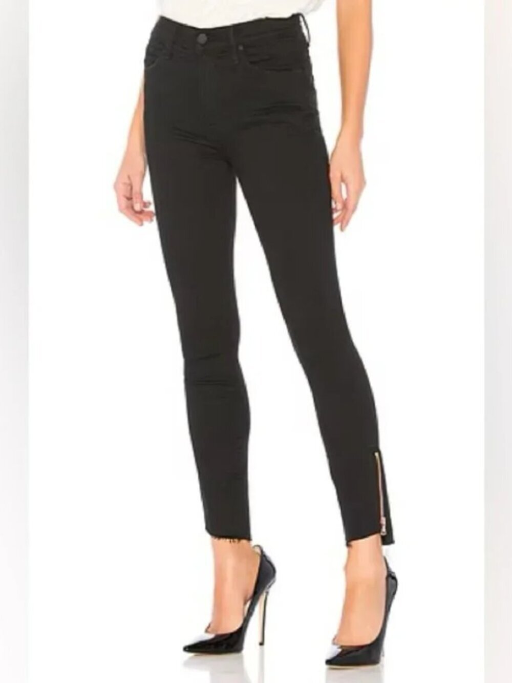 Mother Stunner Ankle Zip Step Fray Not Guilty Waist 27